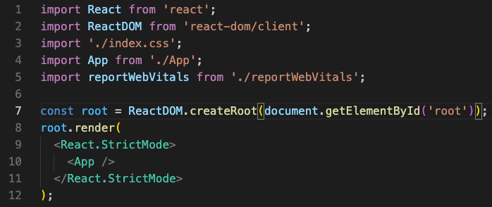 React bracket matching