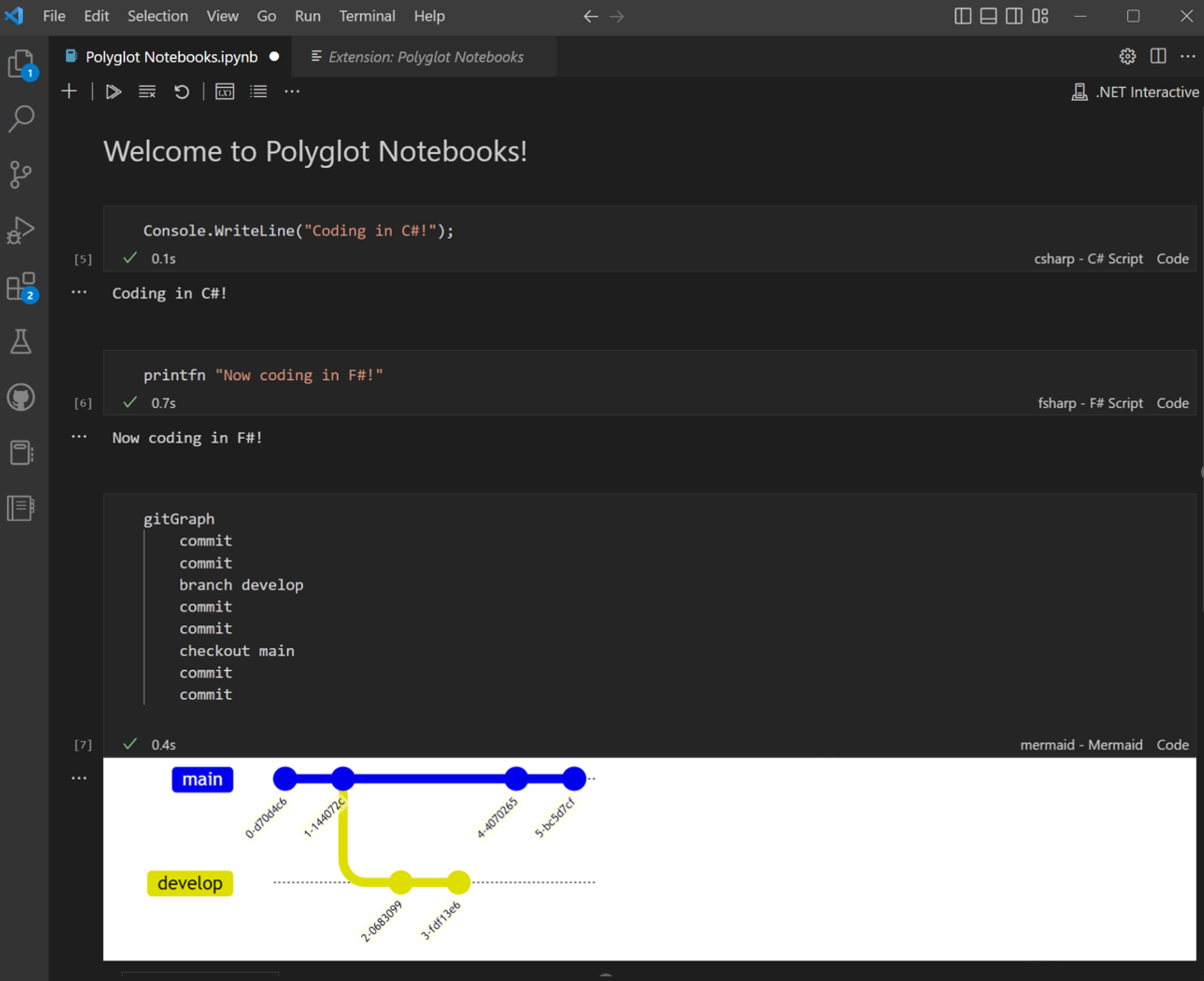 Example of Polyglot Notebook