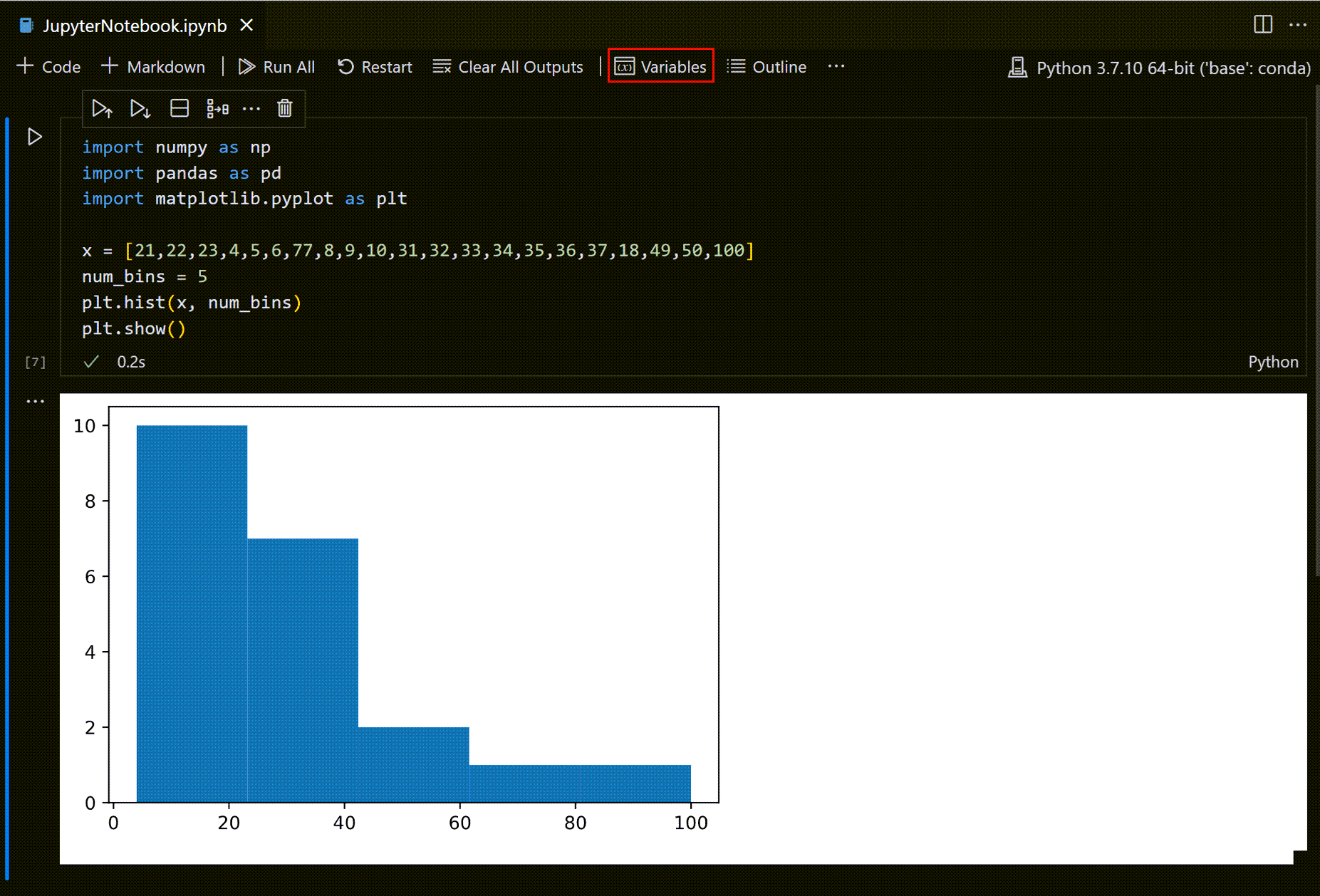 Variable Explorer