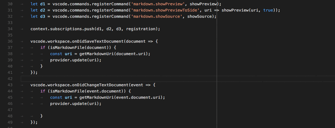 Right click a variable, function, or method and select &quot;Go to Definition&quot; to jump to the definition